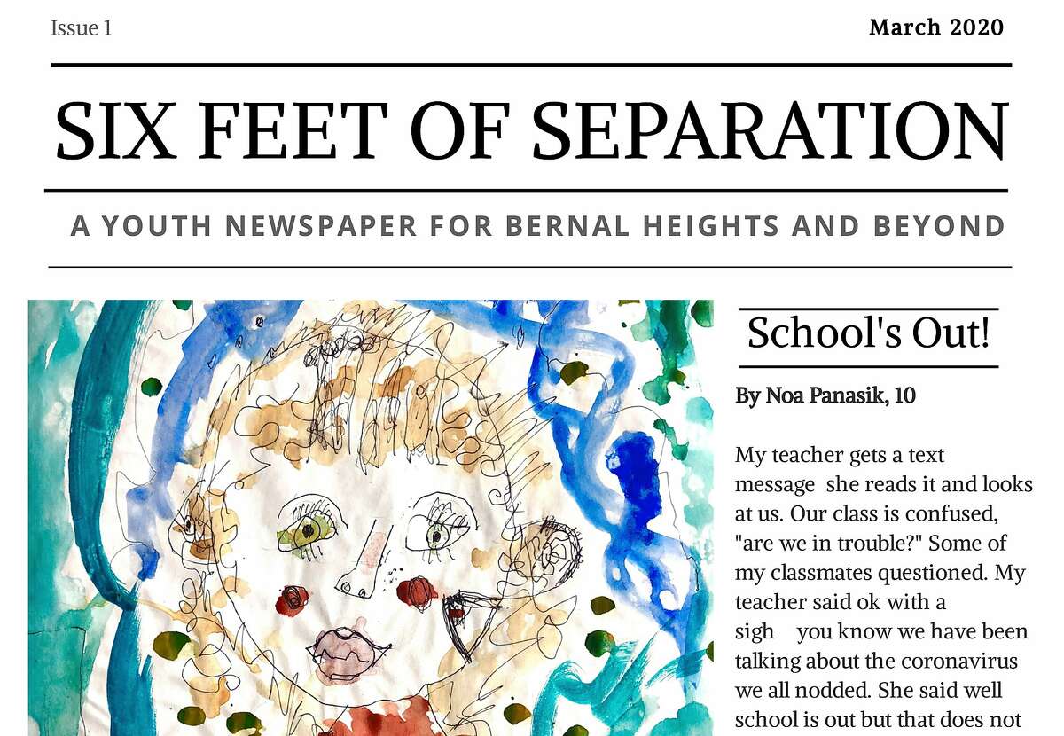 The first edition of Six Feet of Separation, a San Francisco newspaper staffed entirely by children, includes more than 40 submissions.