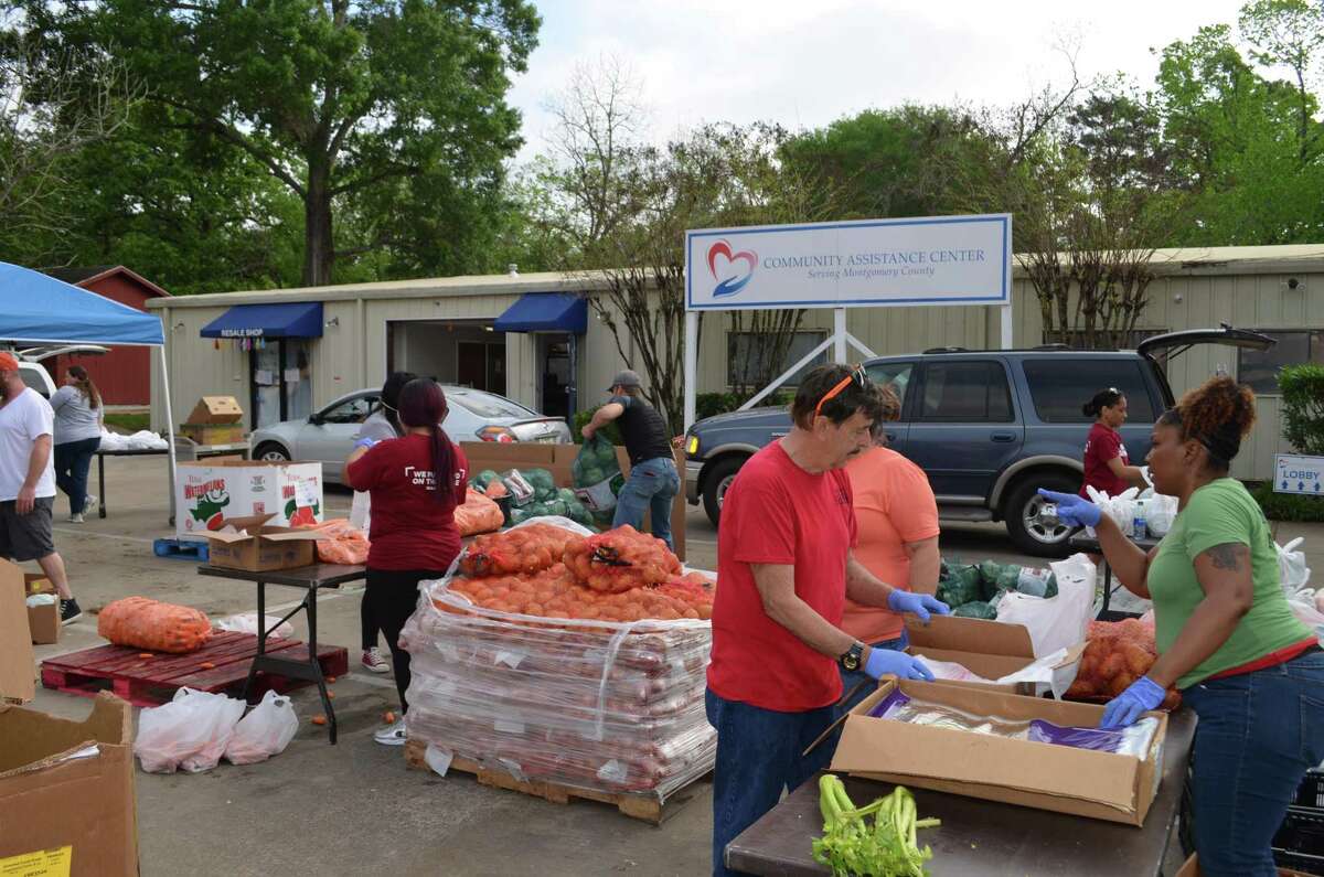 The Community Assistance Center in Conroe is moving its Wednesday Markets to The Ark Church. On March 25, the CAC helped over 350 county families with groceries at its drive-through food distribution.