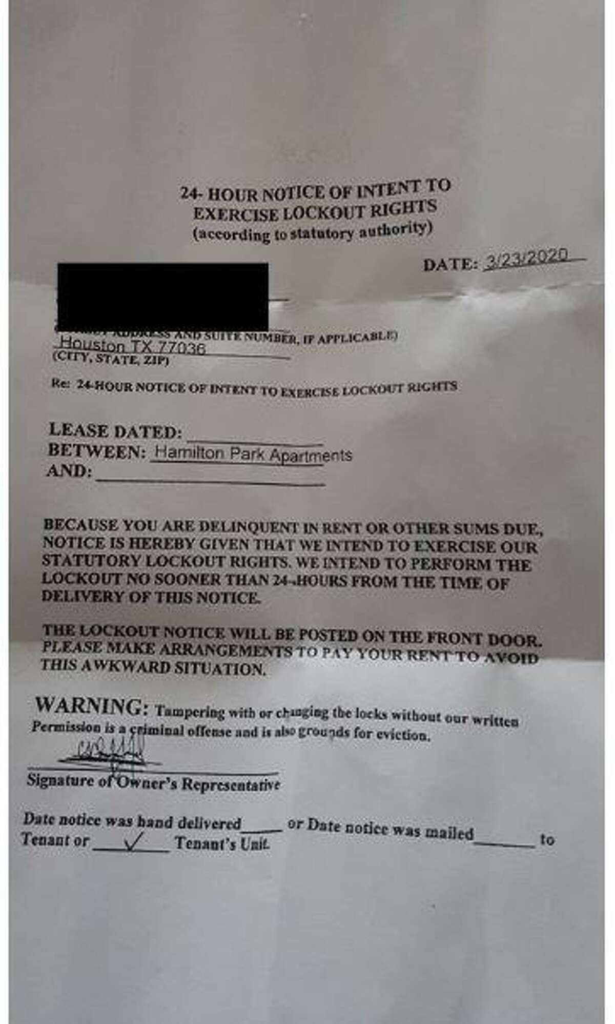 Thousands of Texans are suddenly unemployed. Rent is due in days.