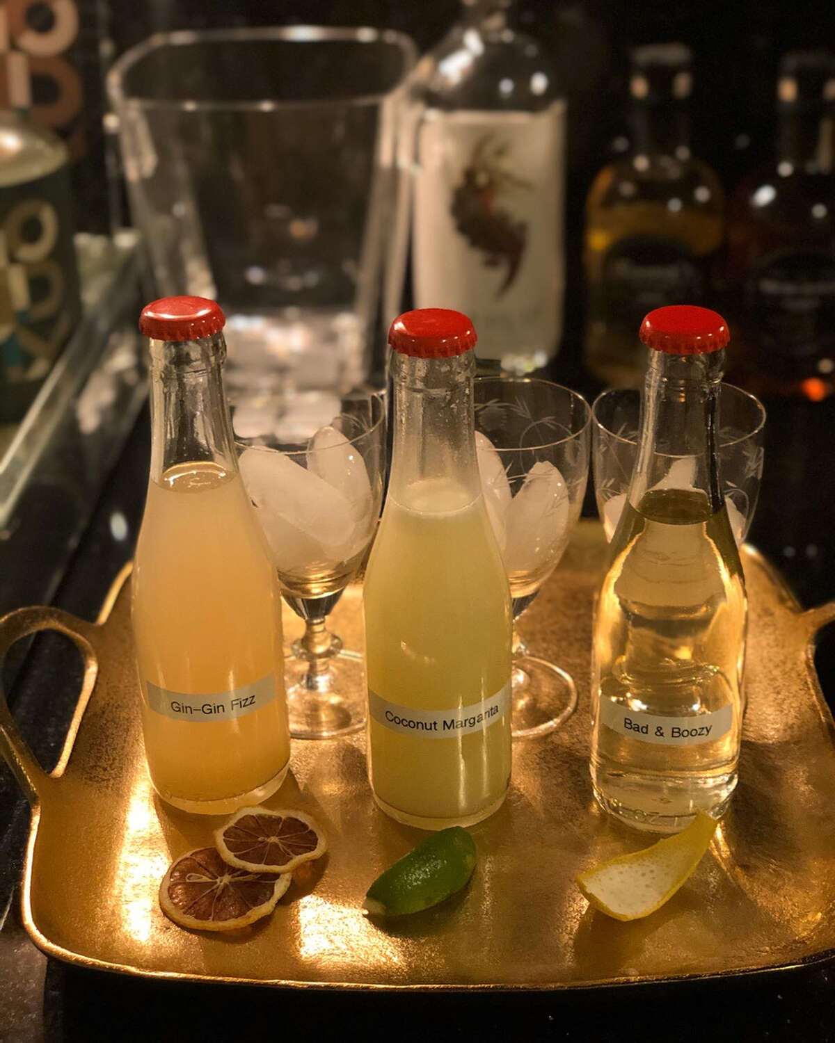 Takeout cocktails, like these from Hamlet & Ghost in Saratoga Springs, are once again allowed for takeout and delivery sale from New York's bars and restaurants after being included in the 2022-23 state budget and strong advocacy for the measure by Gov. Kathy Hochul. But such orders must include a "substantial food items," not simply a bag of chips or nuts, the State Liquor Authority ruled on April 11, 2022. Full bottles of wine and spirits in the original packaging may not be sold by bars and restaurants for takeout.