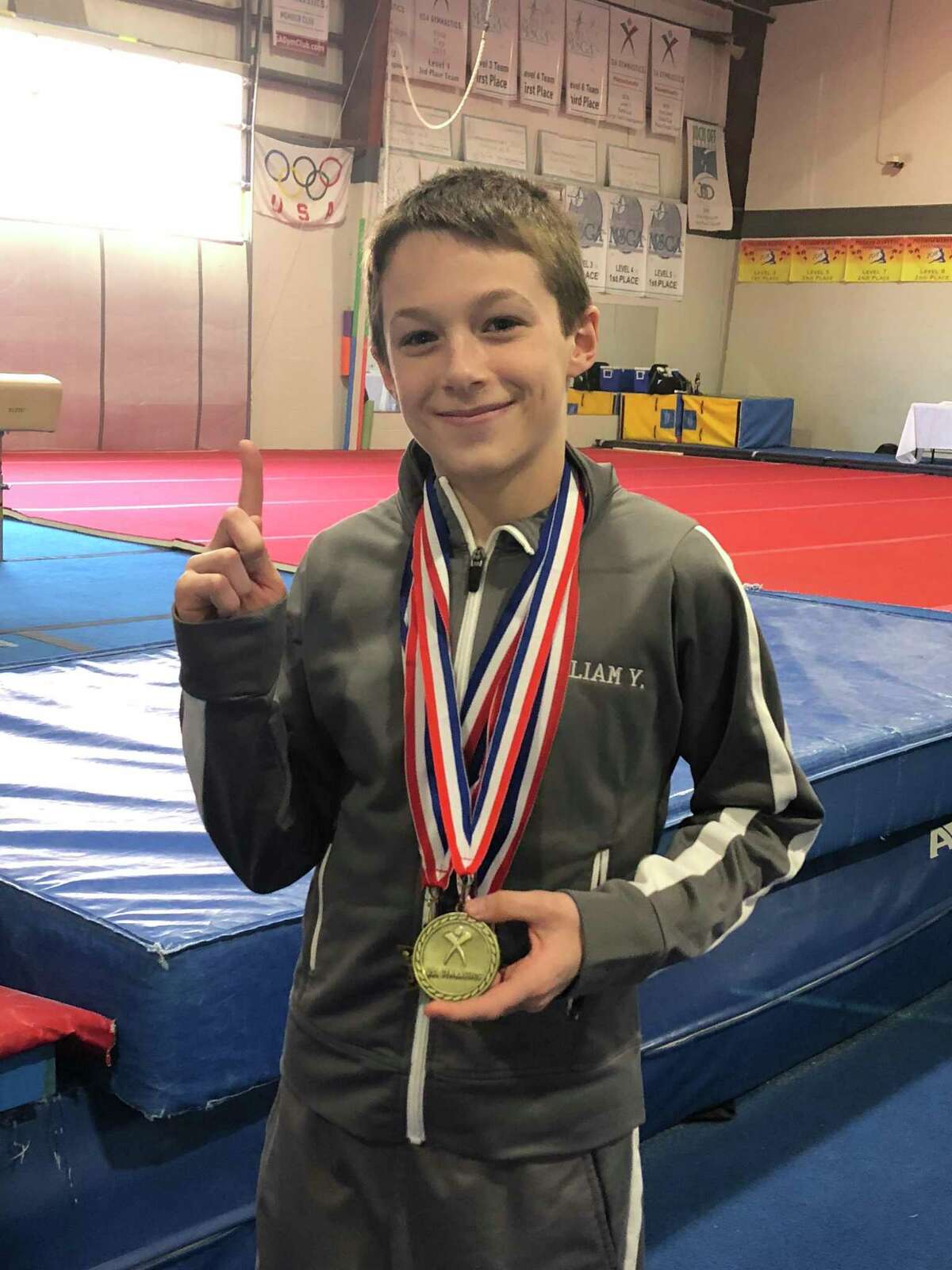 Perry Hill School sixth grader Will Yearsley earned All Around CT state champion honors at the Connecticut State Men's Gymnastics Competition March 8.