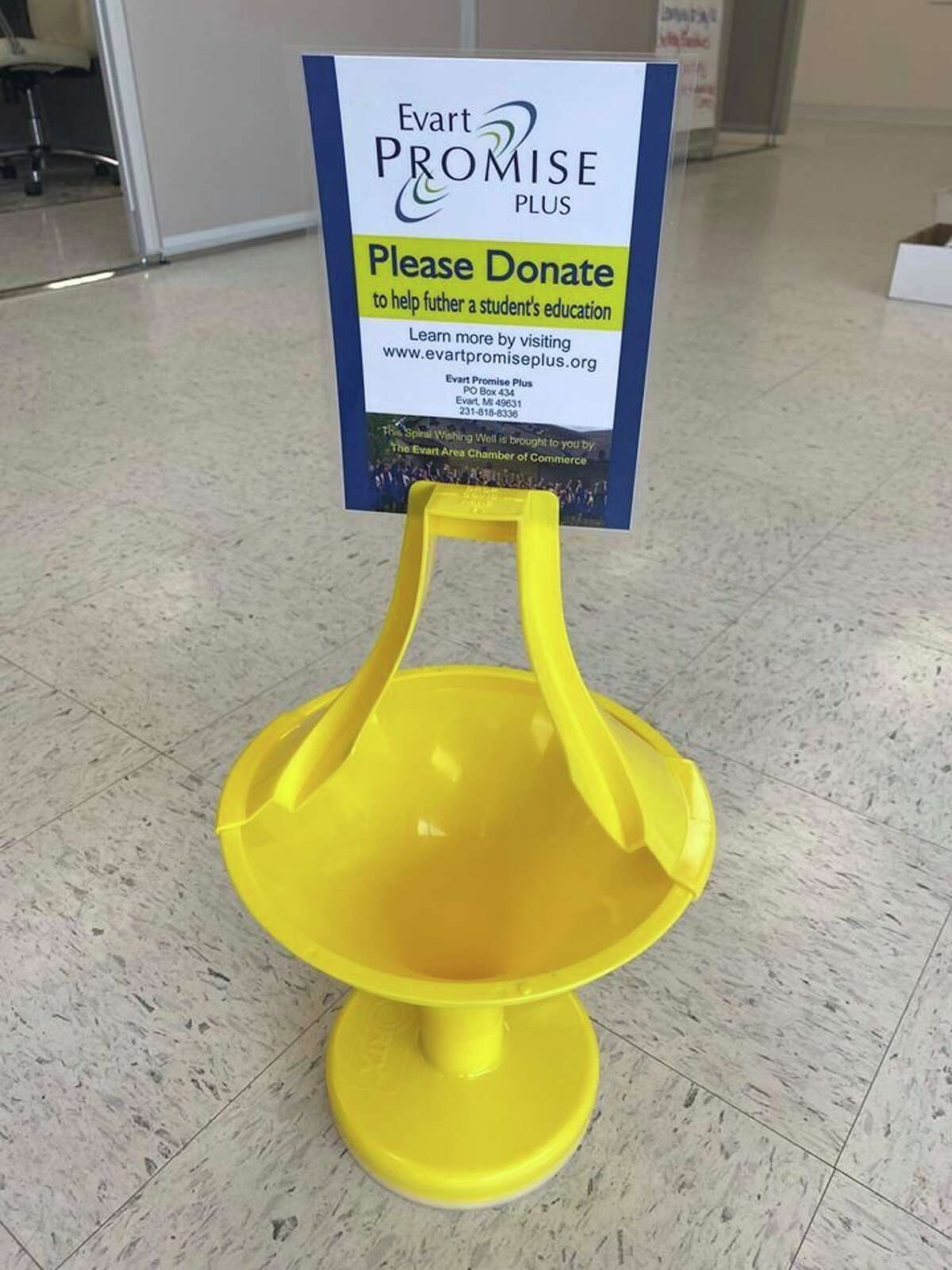 Evart Chamber provides donation 'wishing wells'