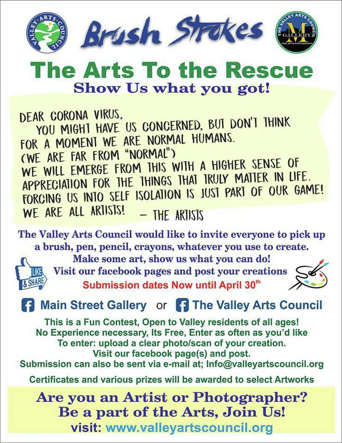 Arts Council sets online art contest for solace amid coronavirus pandemic