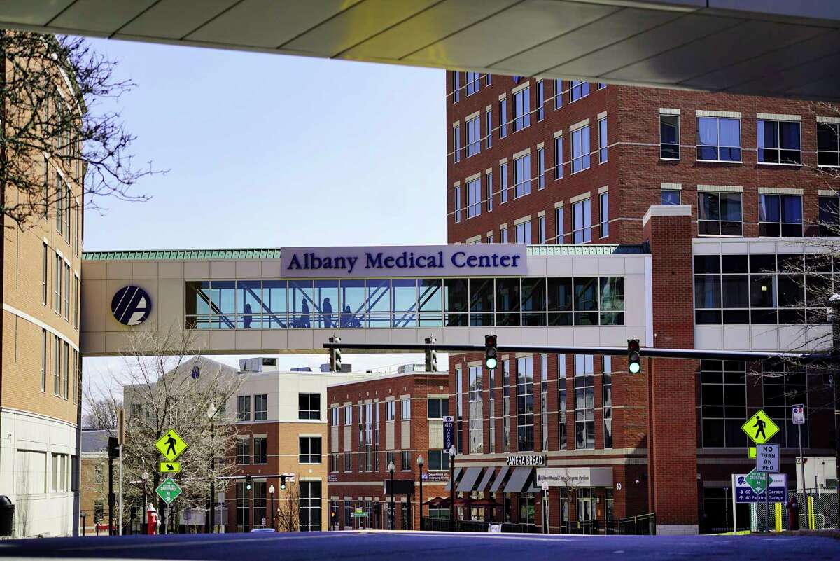 A view of Albany Medical Center on Wednesday, April 1, 2020, in Albany, N.Y. (Paul Buckowski/Times Union)