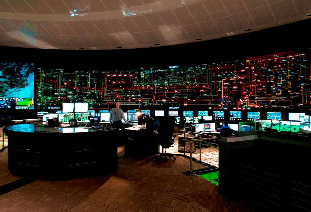 Control room of the New York Independent System Operator in 2017. NYISO is the independent entity that oversees the state's power grid.
