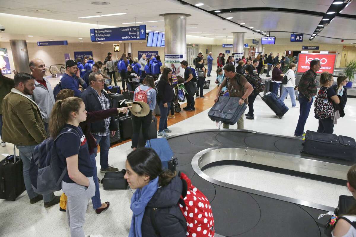 The baggage claim area of Terminal A at San Antonio International Airport on Nov. 27, 2019.
