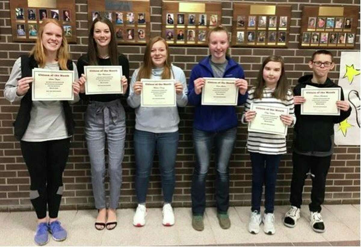 Bad Axe Schools announce students of the month for March