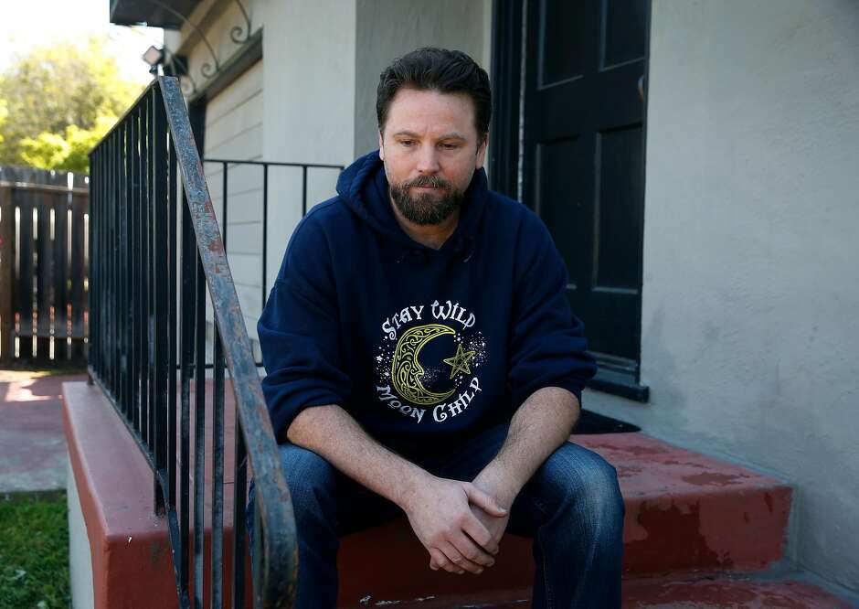 Miles LeBoeuf is seen at his home in Oakland, Calif. on Friday, April 3, 2020. LeBoeuf works at Laguna Honda and is concerned for the health and safety of the patients and employees who work there during the coronavirus outbreak.