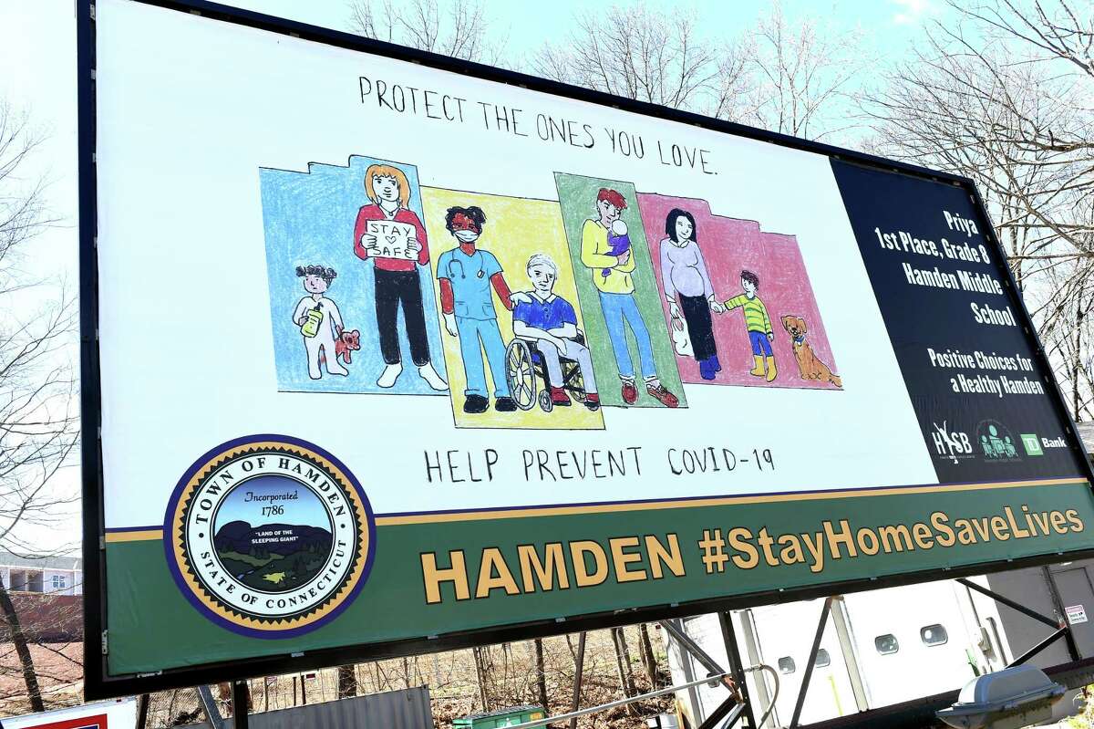 Hamden billboards encourage residents to prevent coronavirus spread