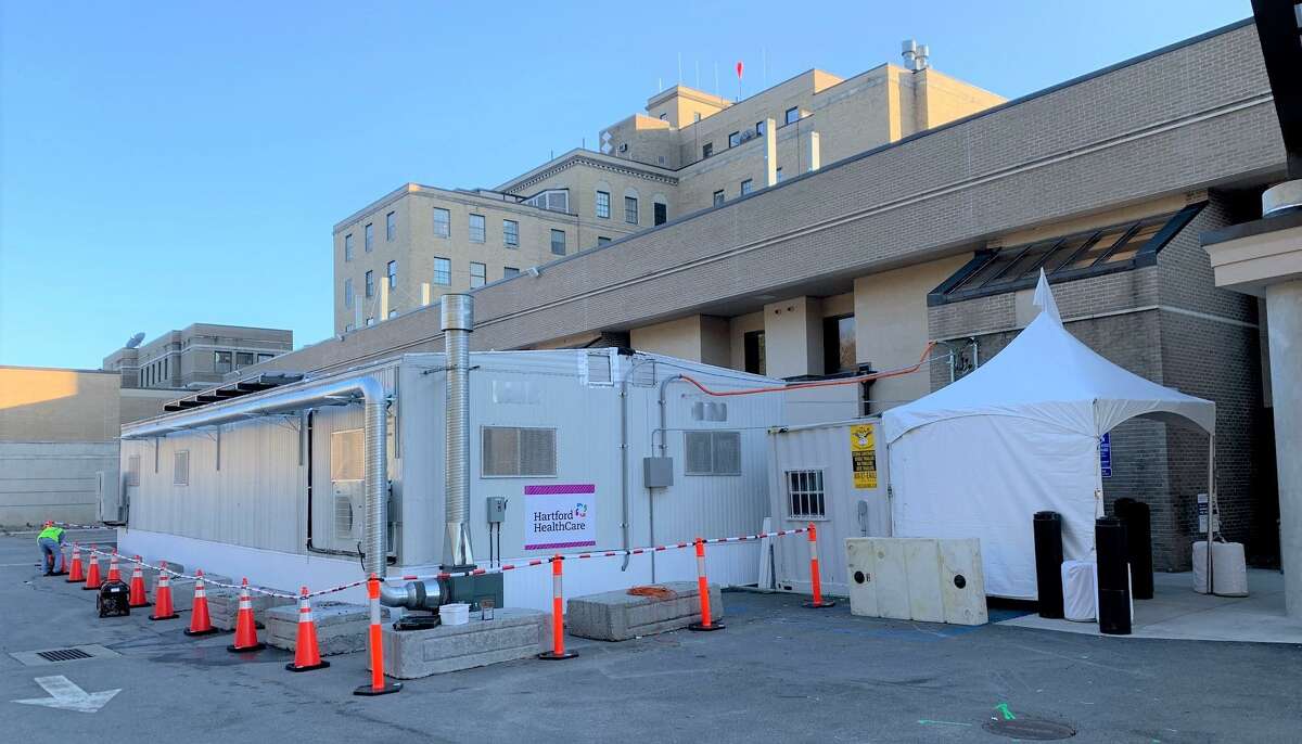 Charlotte Hungerford Hospital sets up outside triage area, may use East