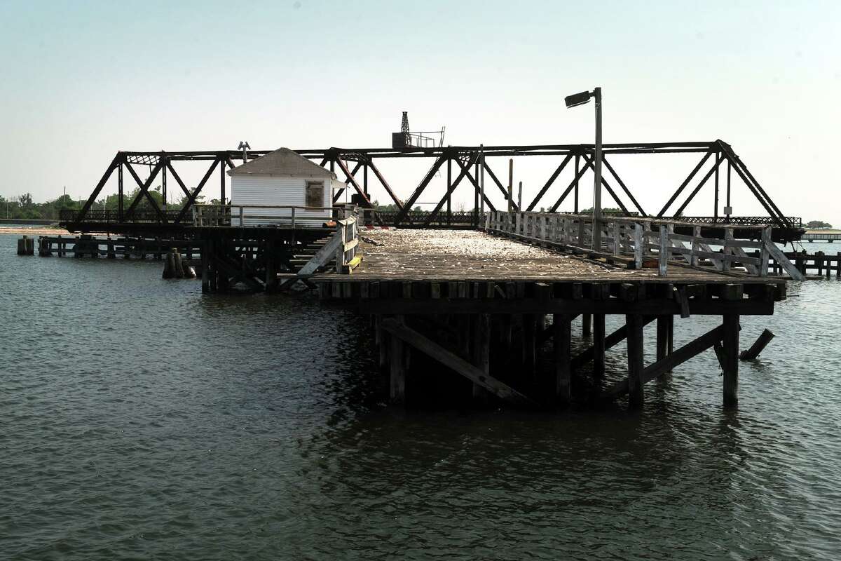 File photo of the old drawbridge to Pleasure Beach has been closed since a fire in 1996, seen here in Bridgeport, Conn. July 2, 2018.