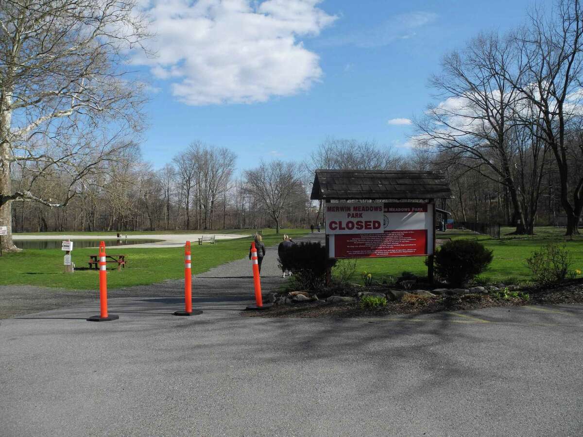 Merwin Meadows in Wilton will remain closed over Memorial Day weekend but may reopen on a limited basis, without swimming, in the next few weeks.