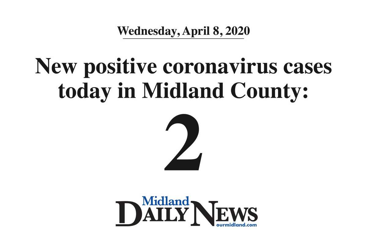 New positive coronavirus cases today in Midland County: 2. (Daily News graphic)