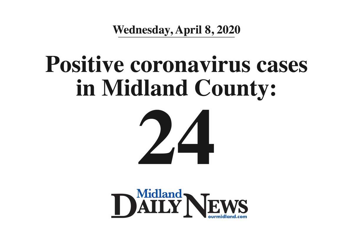 Positive coronavirus cases in Midland County: 24. (Daily News graphic)