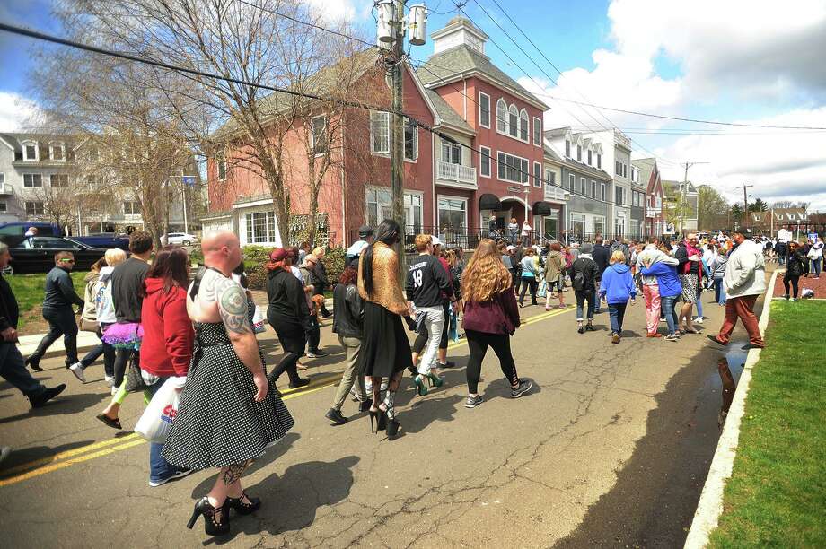 File photo of the annual Walk A Mile In Her Shoes event in Milford, Conn., taken on Sunday, April 29, 2018. Photo: Brian A. Pounds / Hearst Connecticut Media / Connecticut Post