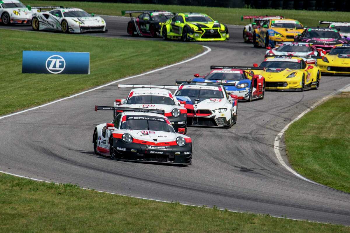 Racing at Lime Rock Park in Lakeville.