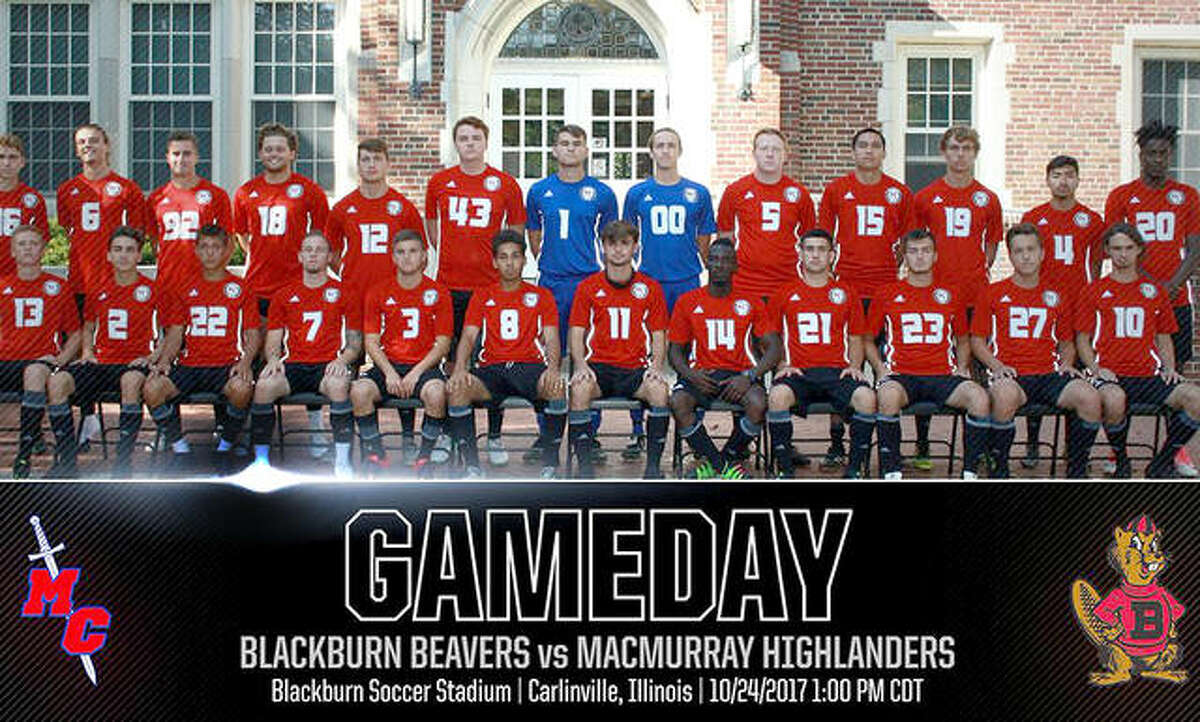 A Twitter graphic from Blackburn College promotes a rivalry 2017 men’s soccer game between MacMurray College and Blackburn. MacMurray has announced it will close at the end of the spring semester.