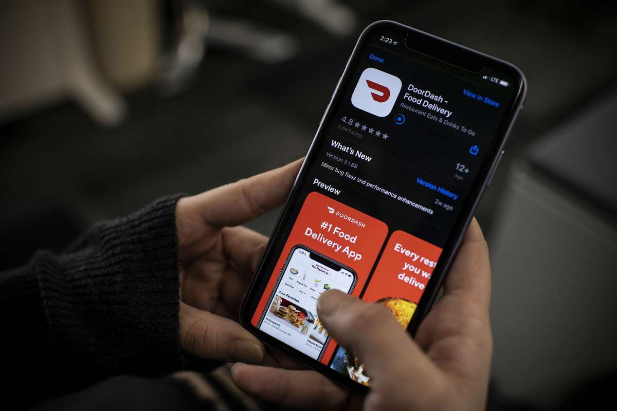 FILE--  Mayor London Breed announced Friday that there will be a cap on how much third-party apps can charge on commission fees to San Francisco restaurants during the ongoing coronavirus pandemic.