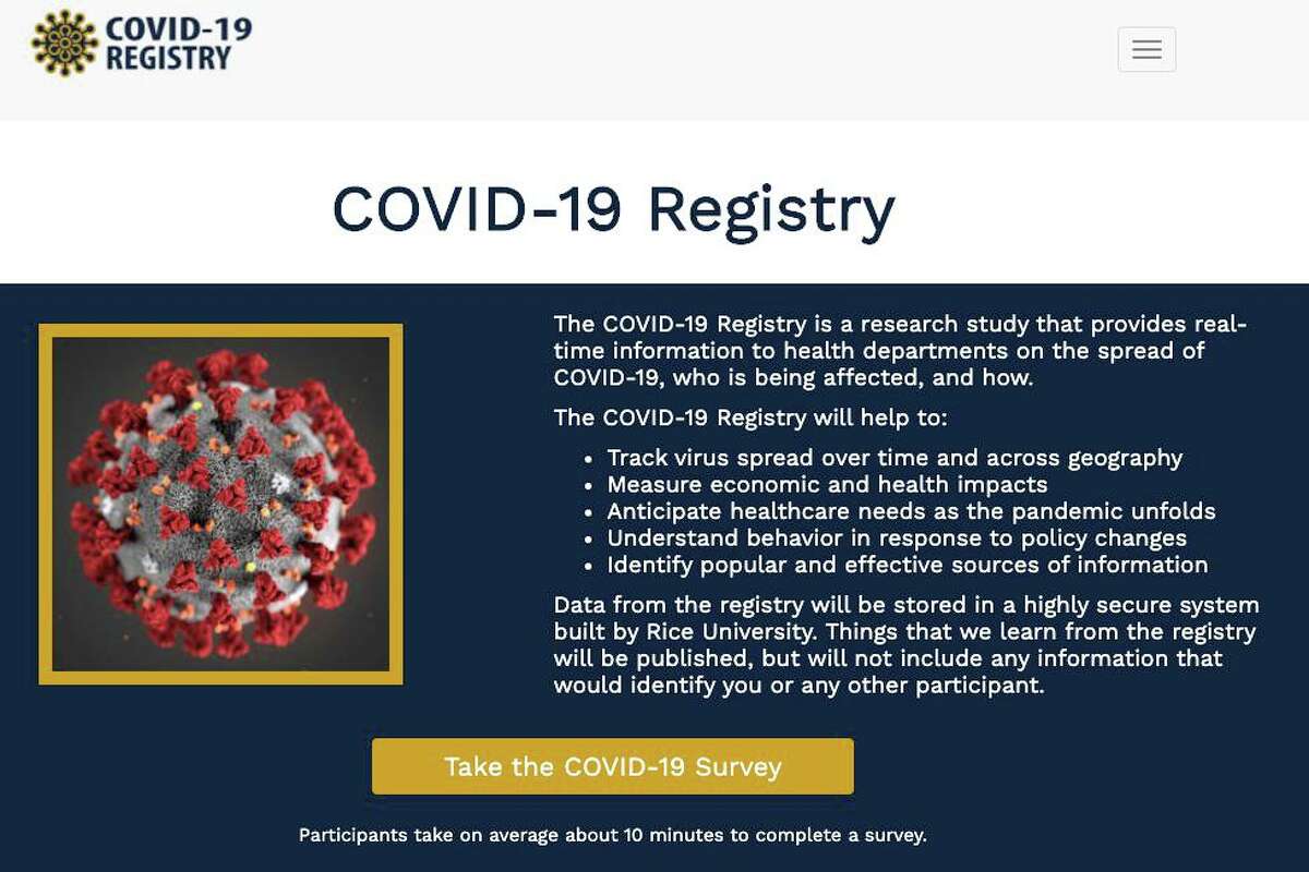 Rice University has posted the COVID-19 Registry with the goal of building a demographic profile of how the pandemic is affecting the Houston area.