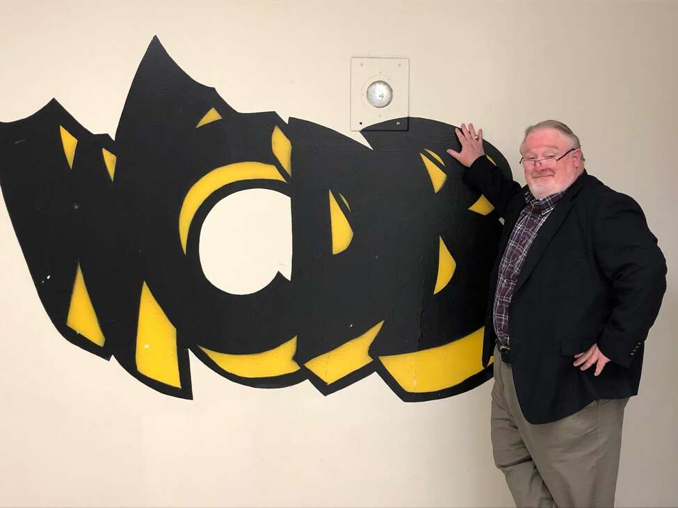 Bill McCann outside WCDB studios at the University at Albany Saturday, April 11, 2020. (Gary Hahn Times Union)