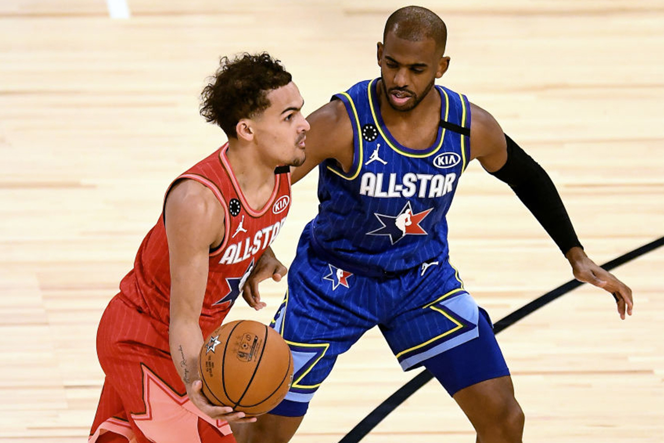 Trae Young Being Honored at Atlanta Falcons Game - Sports