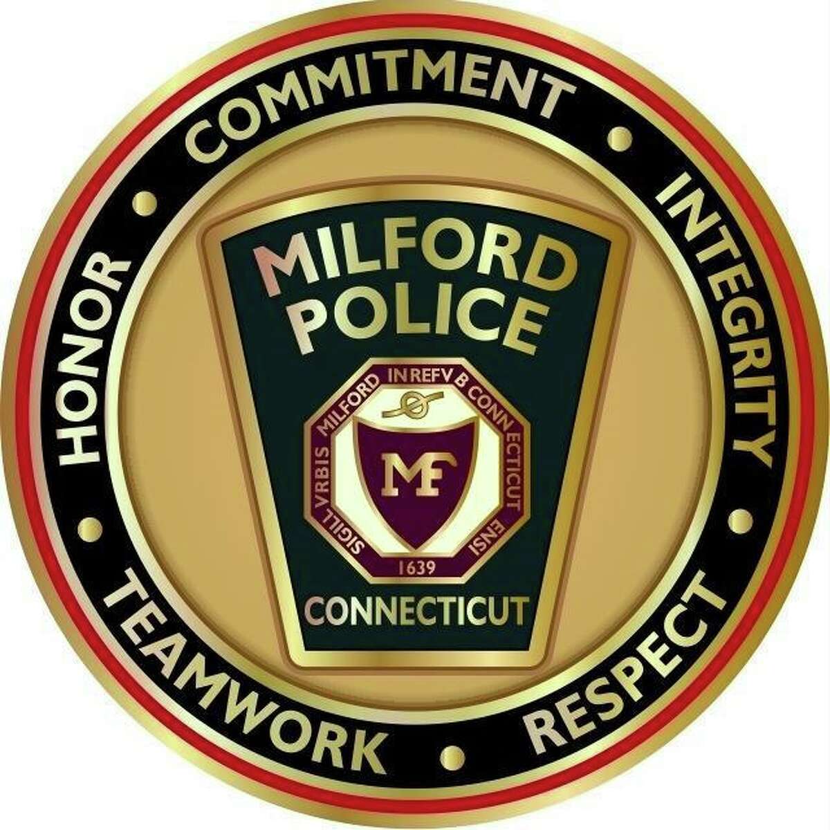 A logo for the Milford Police Department.