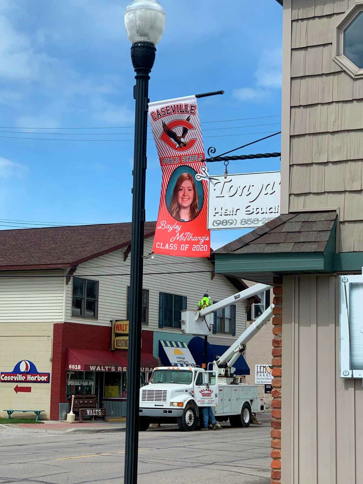 Banners serve as tribute to Caseville�s high school seniors picture