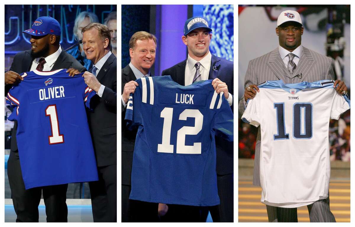 PHOTOS: A look at every first-round pick in the NFL Draft from a Houston-area high school Ed Oliver (Westfield High School), Andrew Luck (Stratford High School) and Vince Young (Madison High School) all were Top 10 picks in the NFL Draft. Browse through the photos above for a look at every first-round NFL Draft pick from a Houston-area high school over the years ...