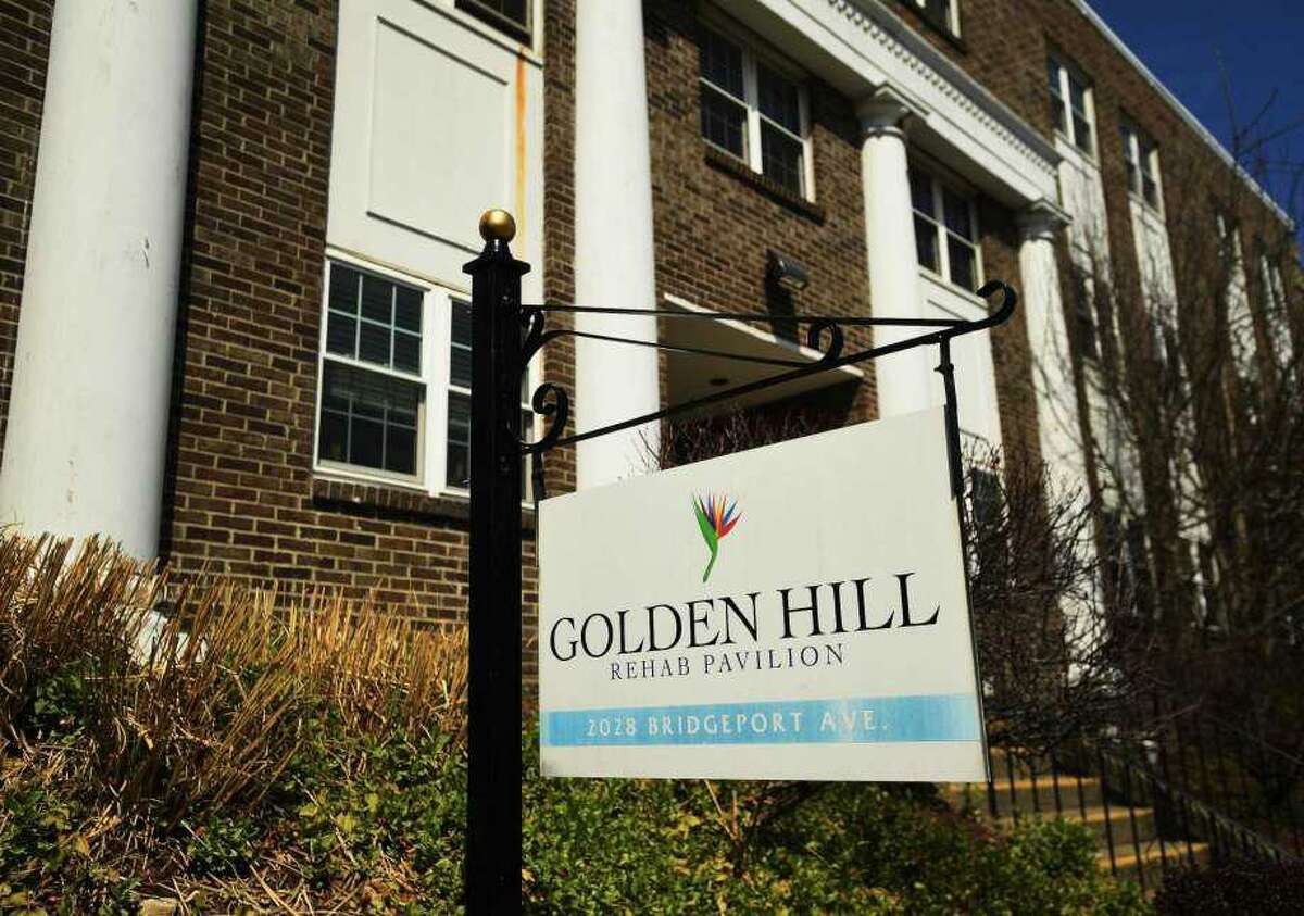 Golden Hill Rehab Pavilion nursing home where at least 44 people have tested positive for COVID-19 at 2028 Bridgeport Avenue in Milford, Conn. on Tuesday, April 7, 2020.