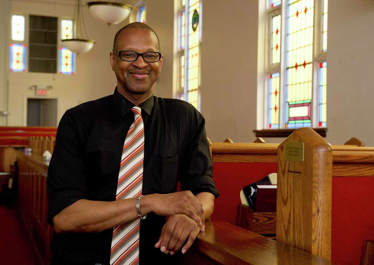 Jack Bryant, President of the Stamford chapter of the NAACP, poses for a photo at Faith Tabernacle Missionary Baptist Church in Stamford, Conn., on Friday, June 13, 2014. Bryant, who was elected to the Stamford Board of Education in November, died Thursday.