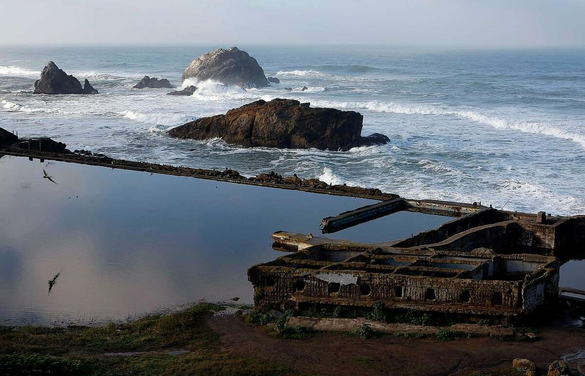 The Sutro Baths is now home to a River Otter called "Sutro Sam" by biologists on December 30, 2012 in San Francisco, Calif. According to the National Parks Service the Sutro Baths were abandoned since 1966 when a fire ravaged the structure.