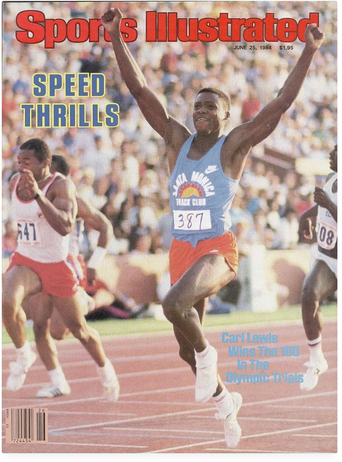 June 25, 1984: Carl Lewis is featured on the SI cover after winning the 100 at the U.S. Olympic Trials,