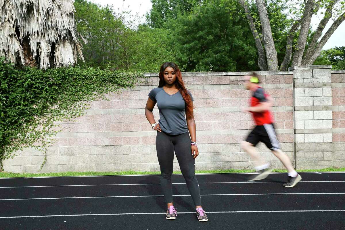 Ter'ria Howard, a senior at Ridge Point High School, is trying to figure out how to get recruited to a college for running after her season has been cancelled.