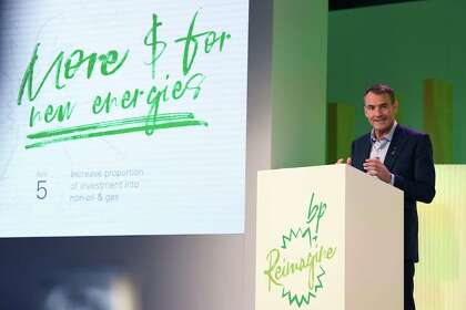 BP CEO Bernard Looney in February announces plans to become a net-zero carbon emissions company by 2050.