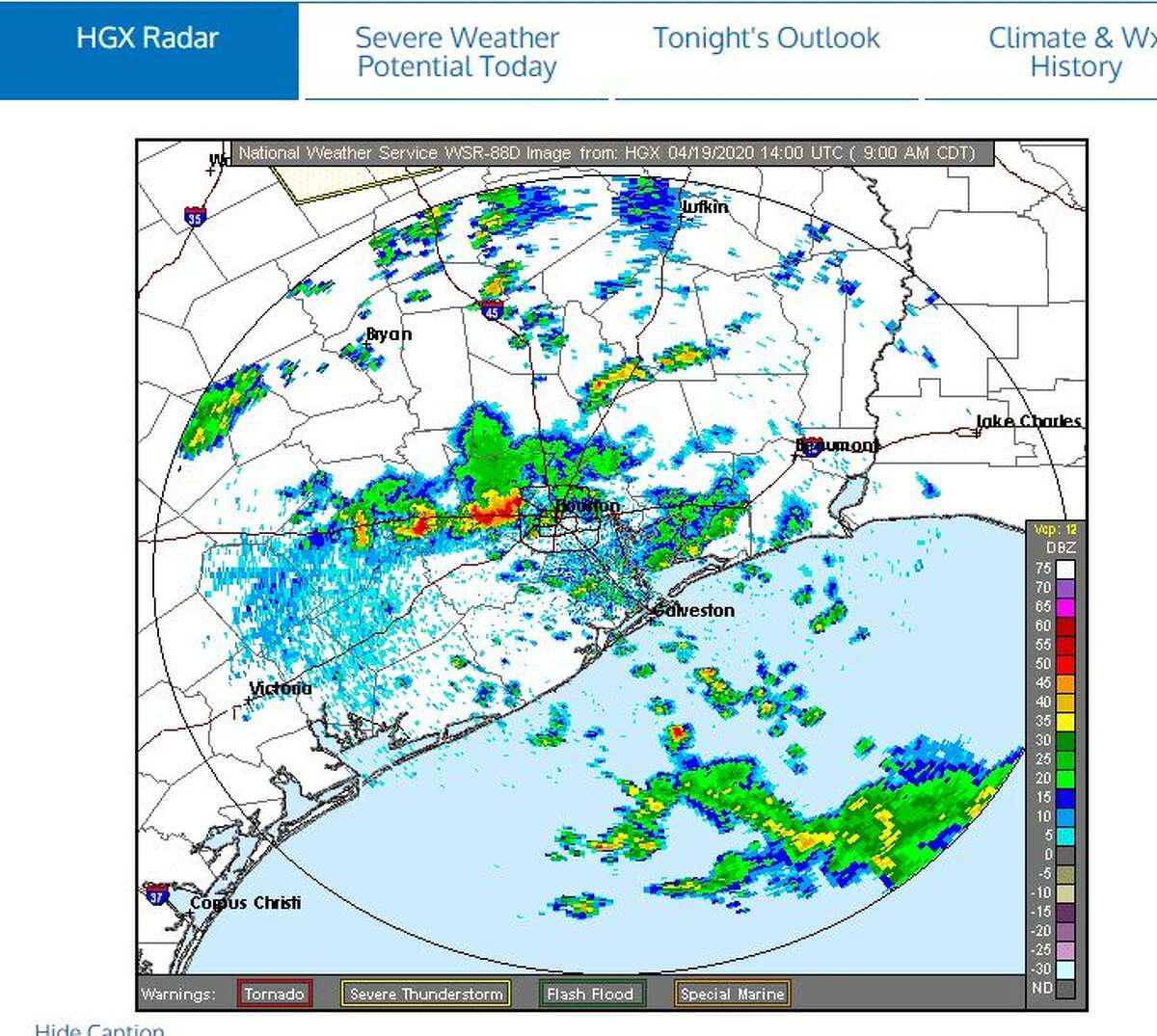 Tornado watch extended to 10 p.m. Sunday for Houston