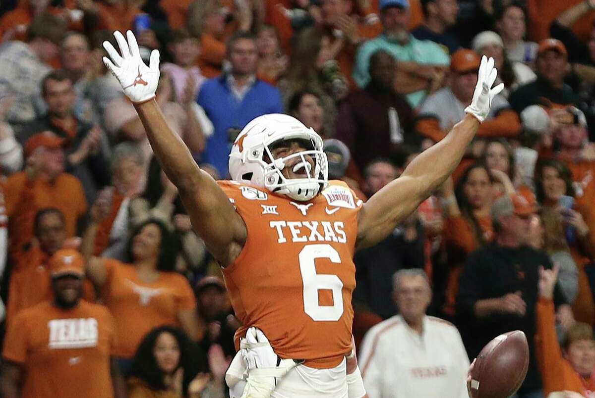 Devin Duvernay’s nine touchdown receptions last season included one in Texas’ 38-10 Alamo Bowl victory over Utah.
