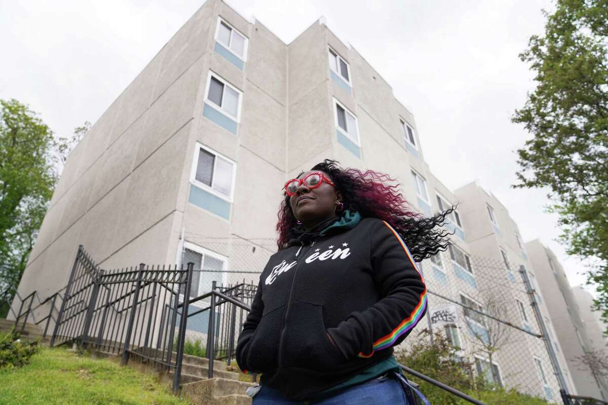Markina Hall lives in Highland Terrace, a public housing complex in Southeast Washington, where her refrigerator and toilet had recently broken.