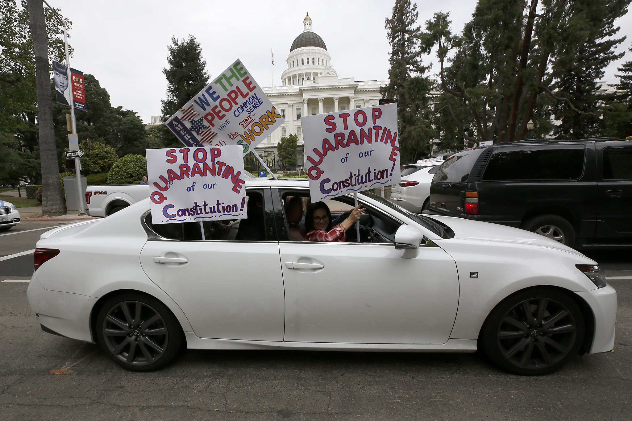 Protesters Besiege Capitol In Sacramento — They Want Coronavirus ...