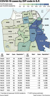 San Francisco Area Codes Map Coronavirus Hits San Francisco's Mission District Hardest Of All City  Neighborhoods