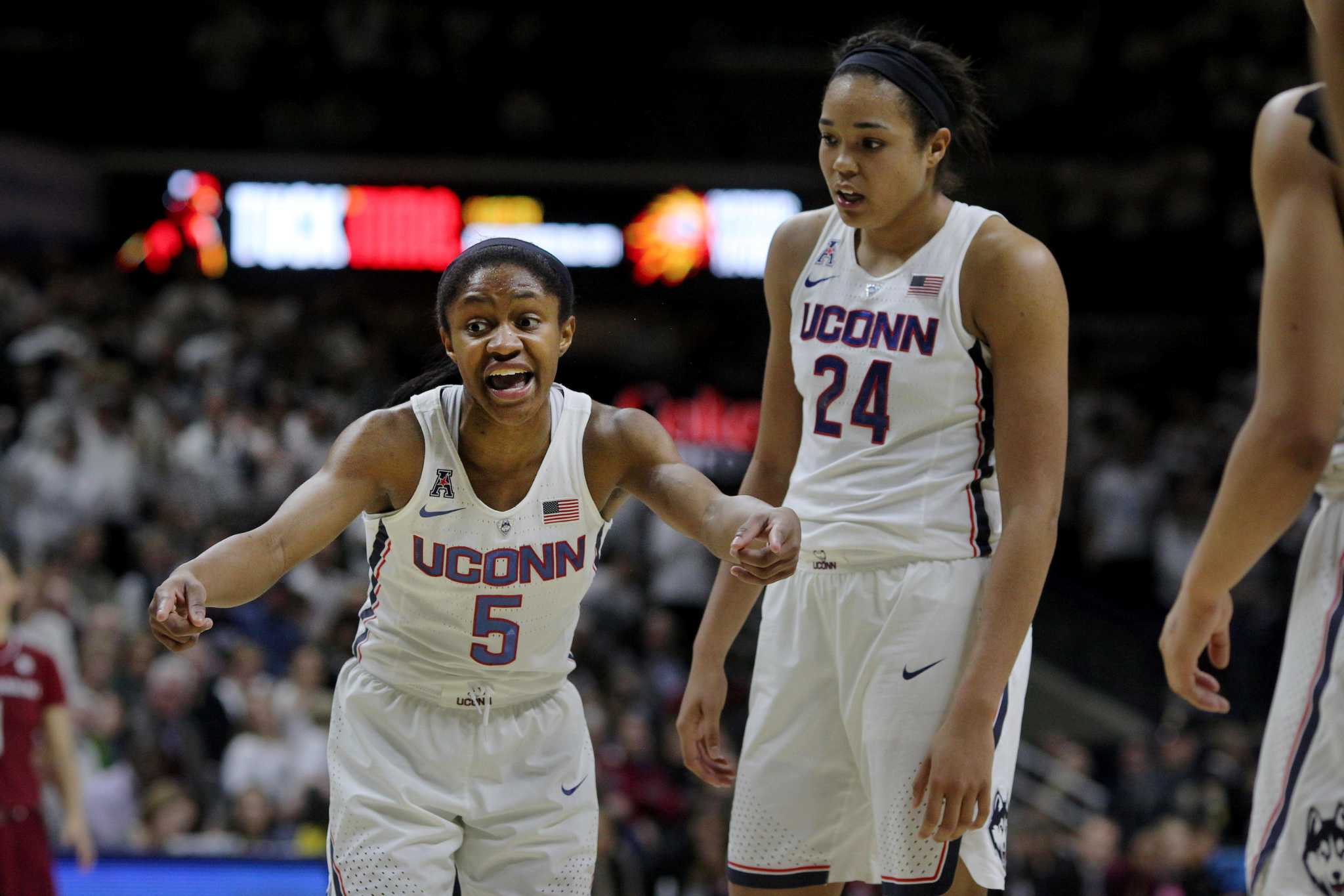 UConn reunion: Crystal Dangerfield, Napheesa Collier teammates with ...