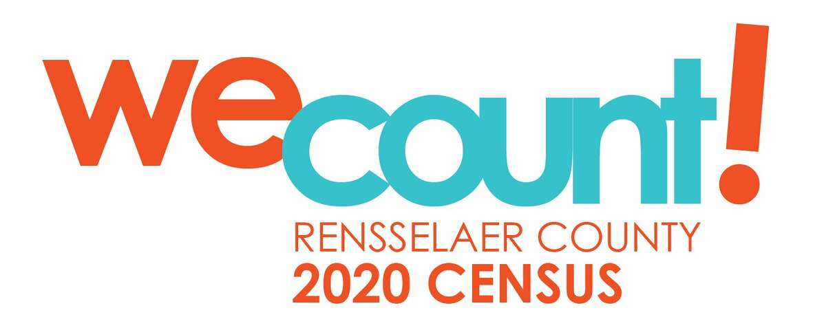 A logo of the Rensselaer County Full Count Committee for the 2020 Census.