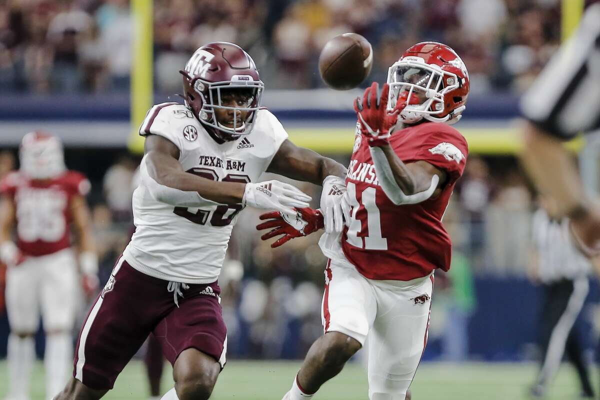 Demani Richardson (left) became an immediate contributor in the secondary upon arriving at Texas A&M last year.
