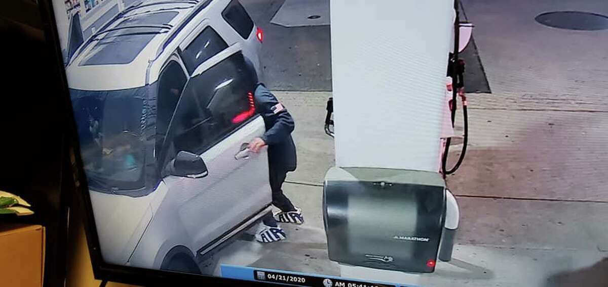 Southbury police are trying to identify this indivdual who was seen on surveillance camera stealing a 2016 Ford Explorer at the Shell gas station on Main Street North early Tuesday morning.