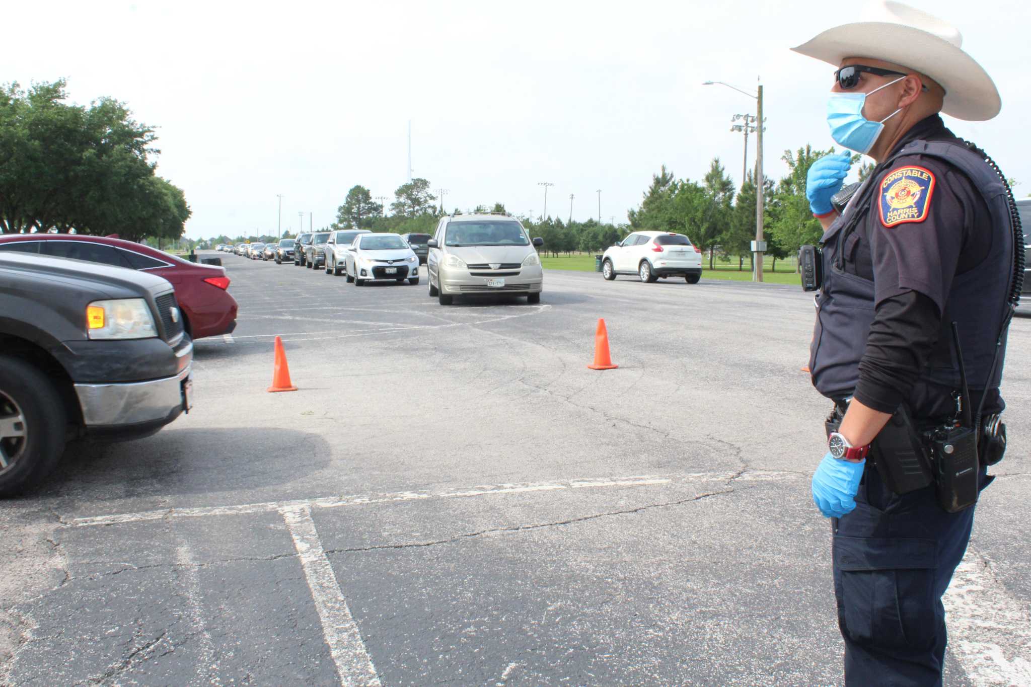 Harris County Pct. 5 constables hand out PPE in hardest hit zip codes