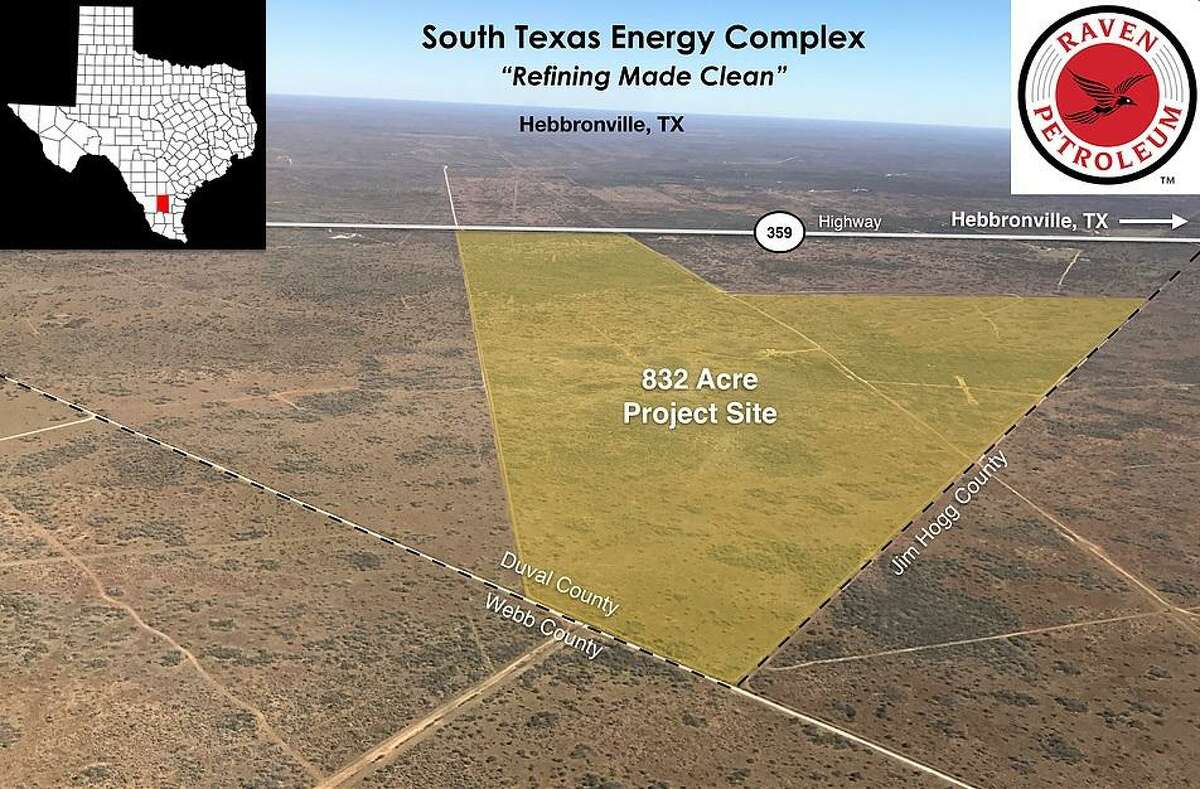 Shown is the plot of land at the corner of Duval County where the South Texas Energy Complex would be built.