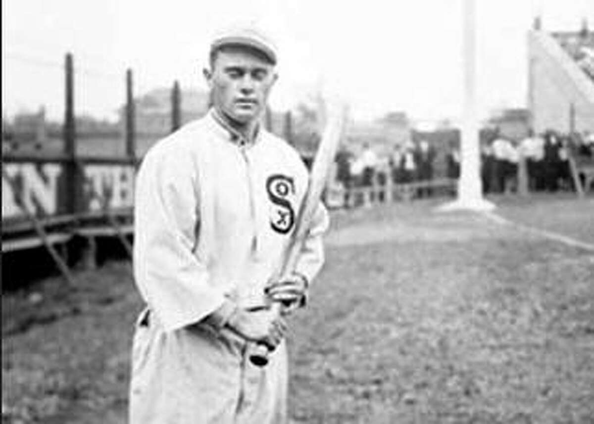 Jersey County native Laverne “Larry” Chappell is shown playing as a Chicago White Sox after becoming the most expensive outfield in baseball history in 1913.