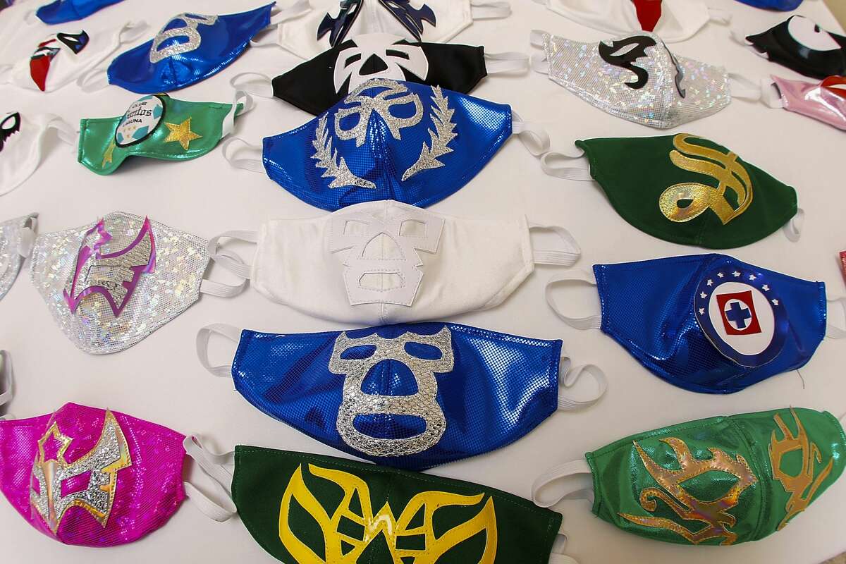 Mexican wrestlers stitch together unique face masks with Lucha Libre theme