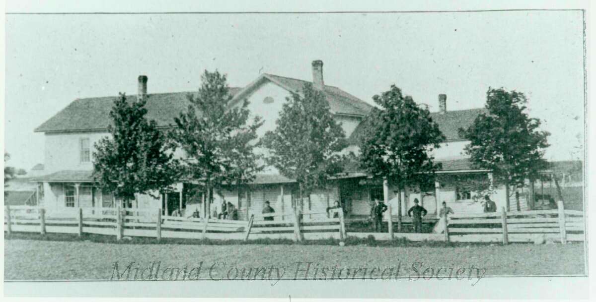 Midland County Poor Farm original structure. (Midland County Historical Society)