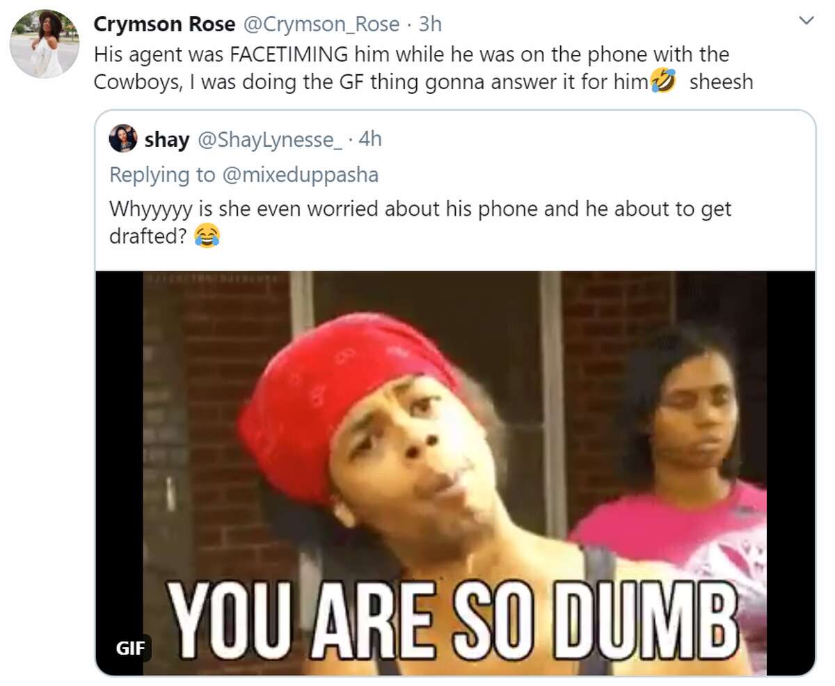 CeeDee Lamb girlfriend explains viral video of her grabbing phone