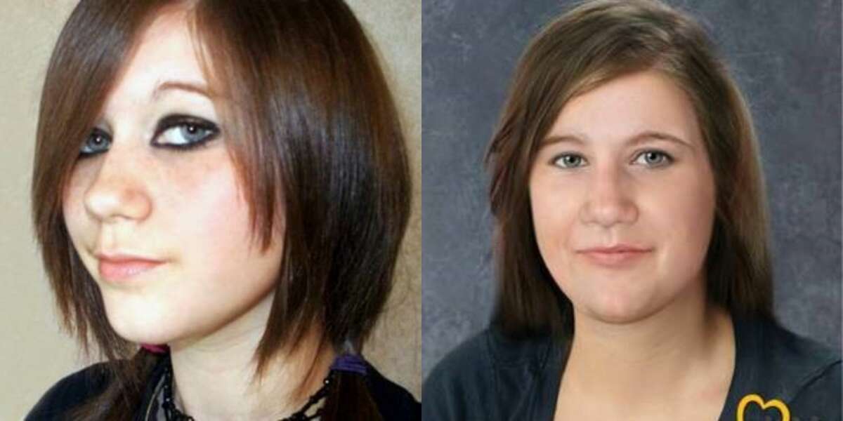 Alexandria "Ali" Lowitzer of Spring has been missing for 10 years. The photo on the left is an age progression of what Lowitzer might look like today.